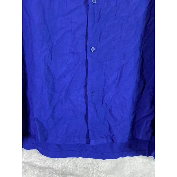 And Now This Men's Blue Regular-Fit Button-Up Long-Sleeve Shirt SZ 2XL - Picture 5 of 13